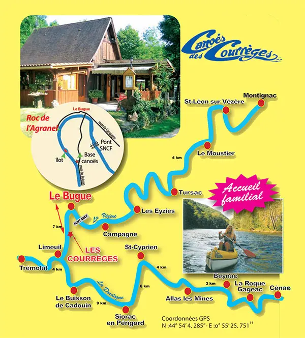 Flyer canoës des Courrèges