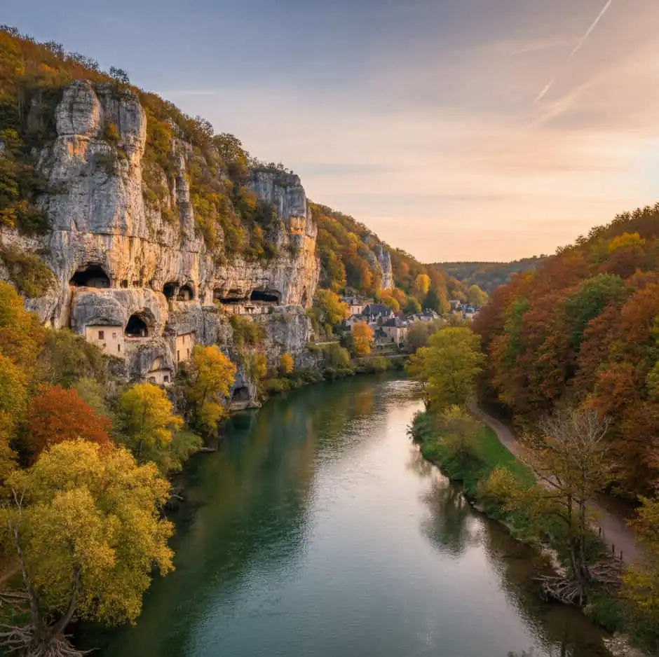 Parcours les Eyzies de Tayac vers les Courrèges sur la Vézère