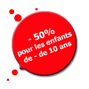 Tarifs enfants - 50%