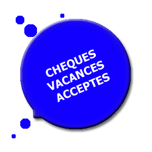 Chèques vacances acceptés
